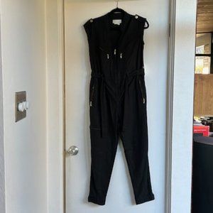 Anthropologie Black Moto Jumpsuit (XS)